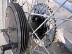 Rear hub close-up